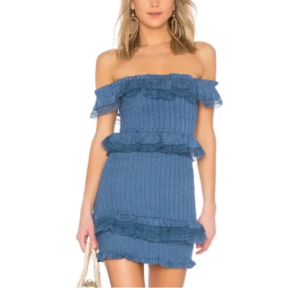 Tularosa mini dress in blue - Picture 3 of 5